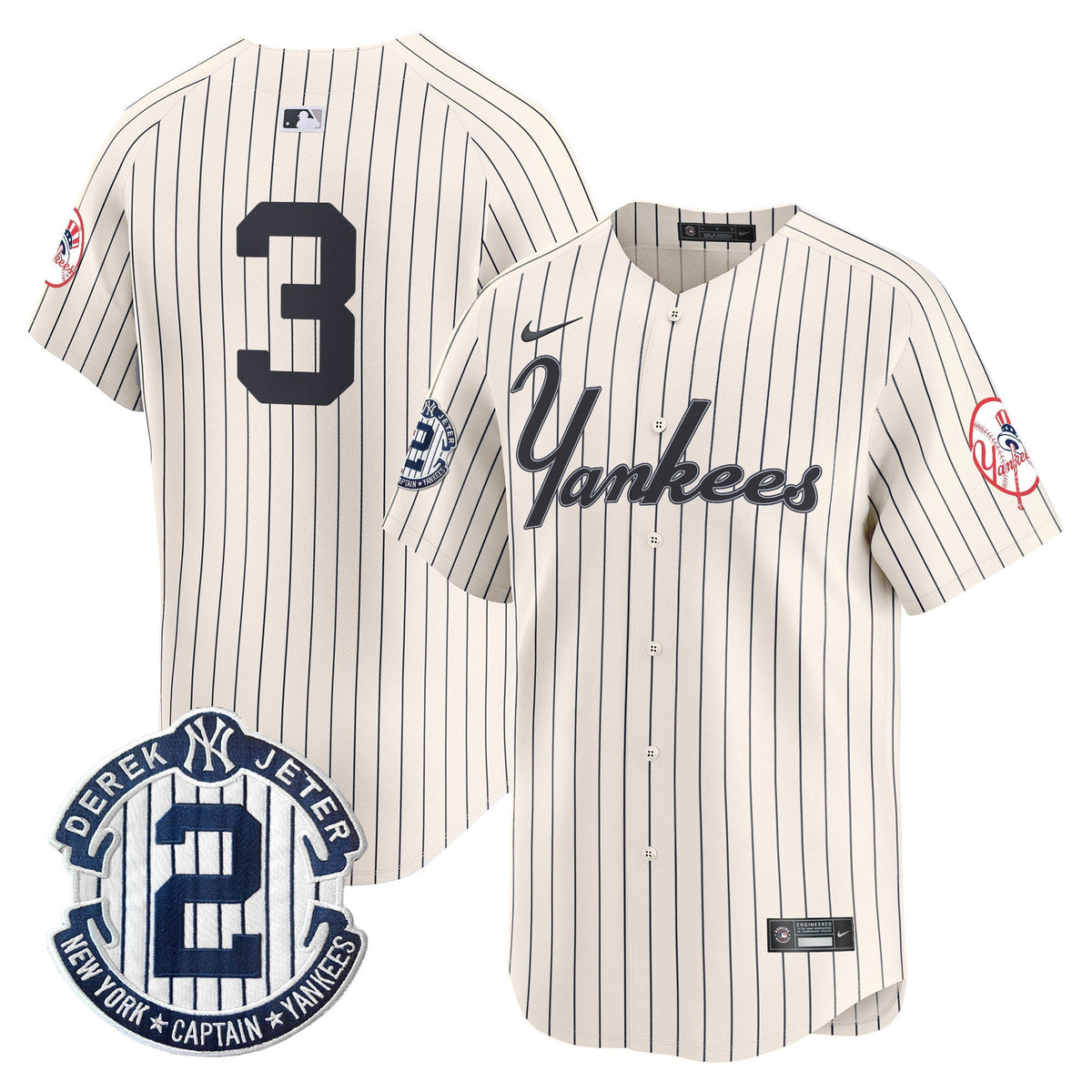 Men's Yankees Throwback Vapor Premier Limited Jersey V2 - All Stitched