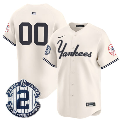 Yankees Throwback Vapor Premier Limited Custom Jersey V2 - All Stitched