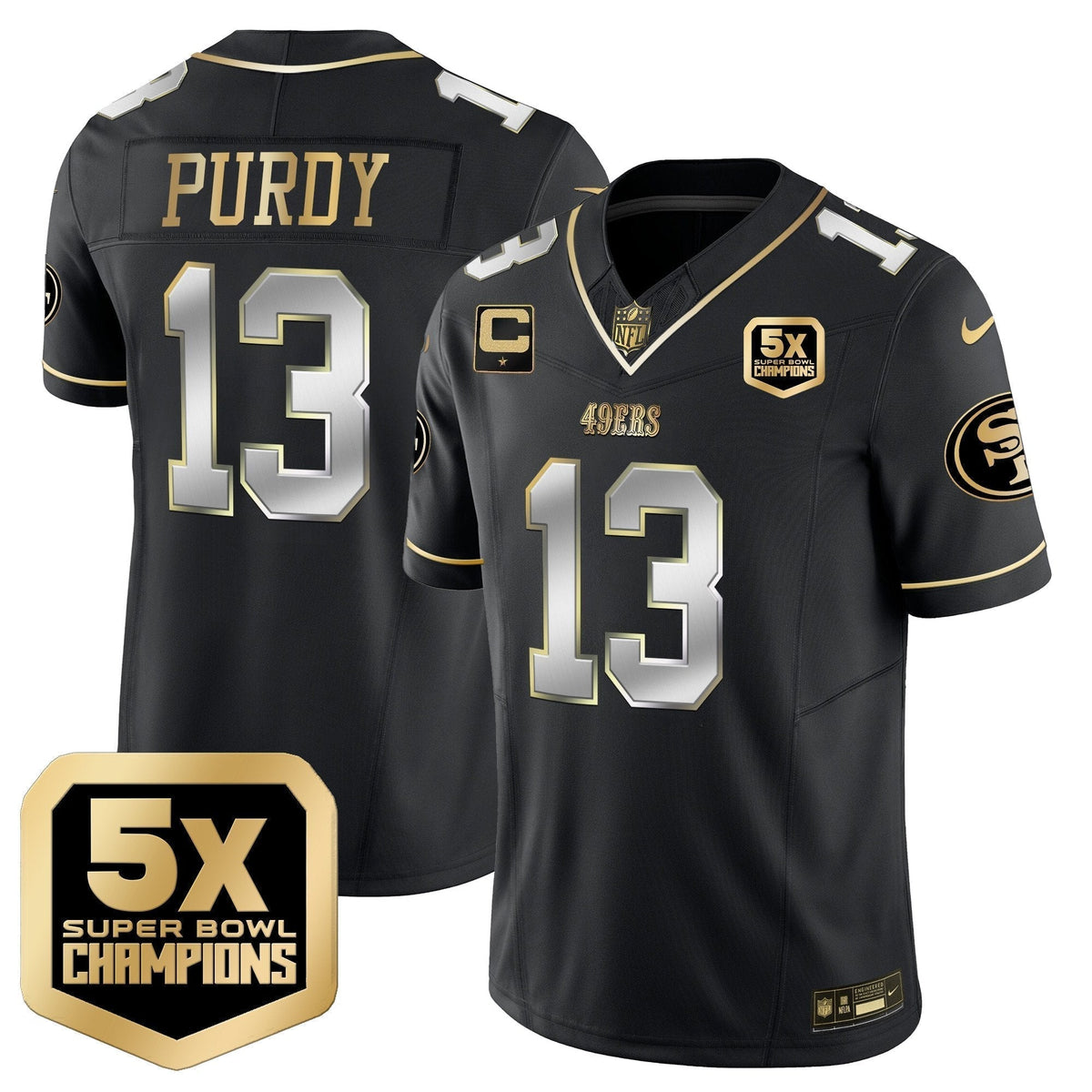 49ers 5x Super Bowl Champions Vapor Limited Jersey - All Stitched