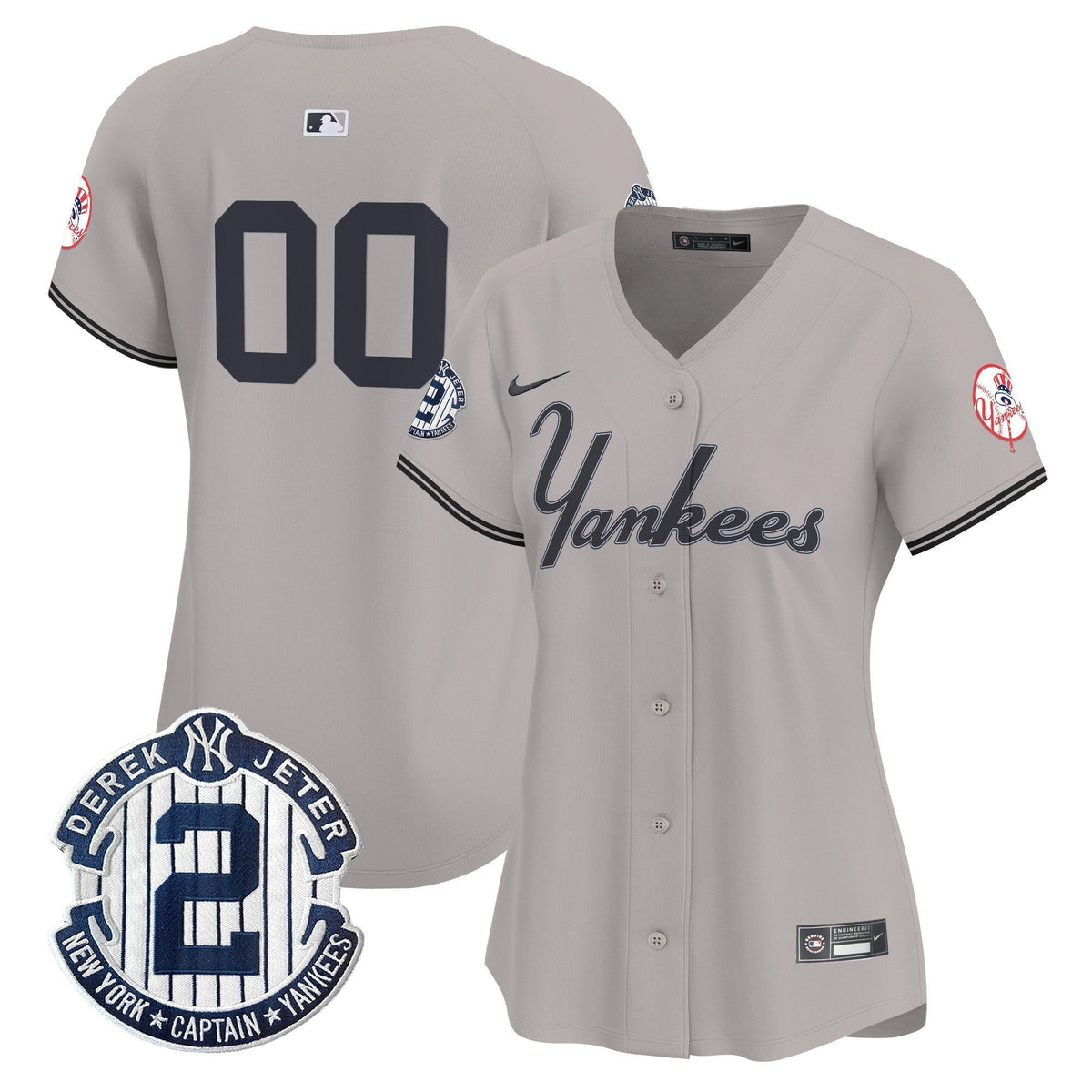 Yankees Throwback Vapor Premier Limited Custom Jersey V2 - All Stitched