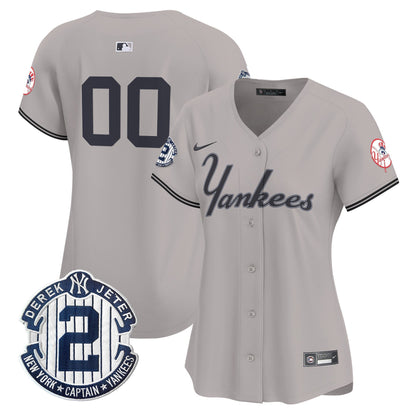 Yankees Throwback Vapor Premier Limited Custom Jersey V2 - All Stitched