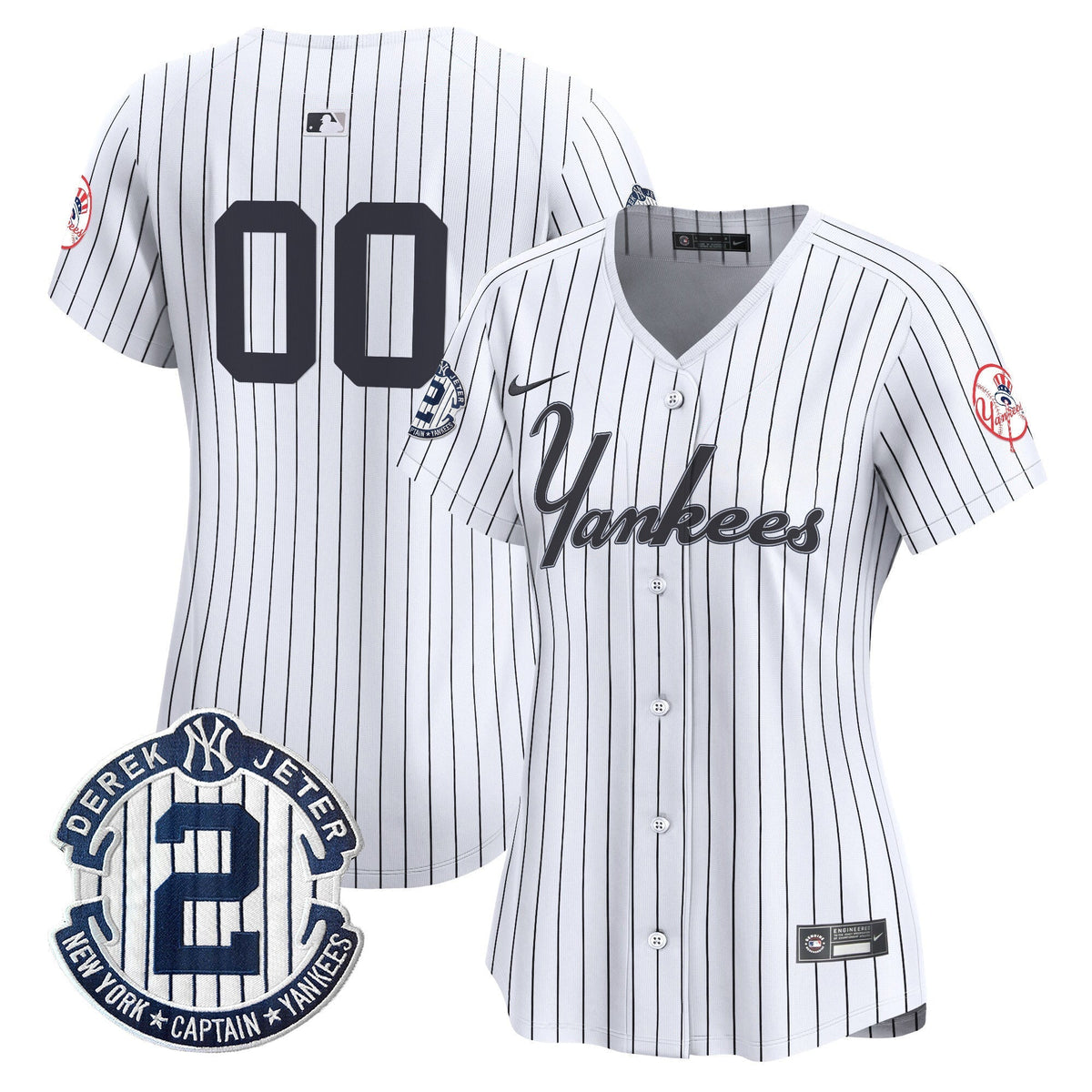 Yankees Throwback Vapor Premier Limited Custom Jersey V2 - All Stitched