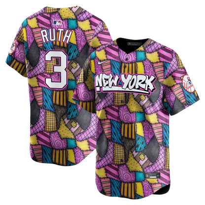 Yankees Patchwork Scraps Style Vapor Premier Limited Jersey - Printed