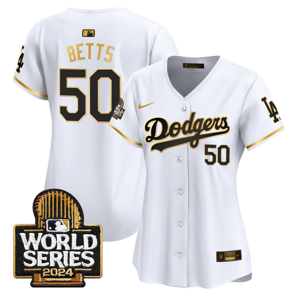 Women Dodgers 2024 World Series Vapor Premier Limited Jersey - Stitched