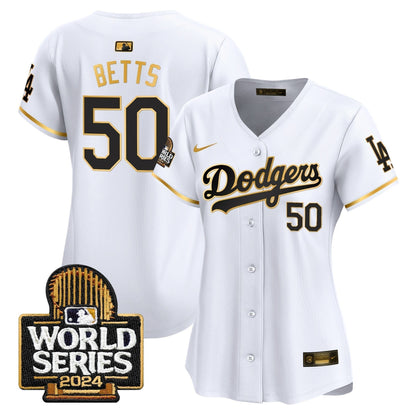 Women Dodgers 2024 World Series Vapor Premier Limited Jersey - Stitched