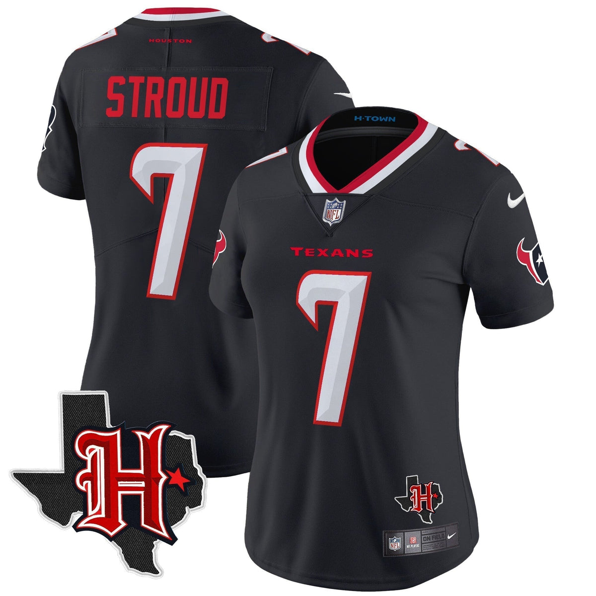 Women's HOU 2024 Texas Patch Vapor Limited Jersey V5 - Stitched