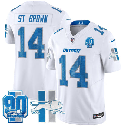 Detroit Lion 1946 Throwback Vapor Limited Jersey - Stitched