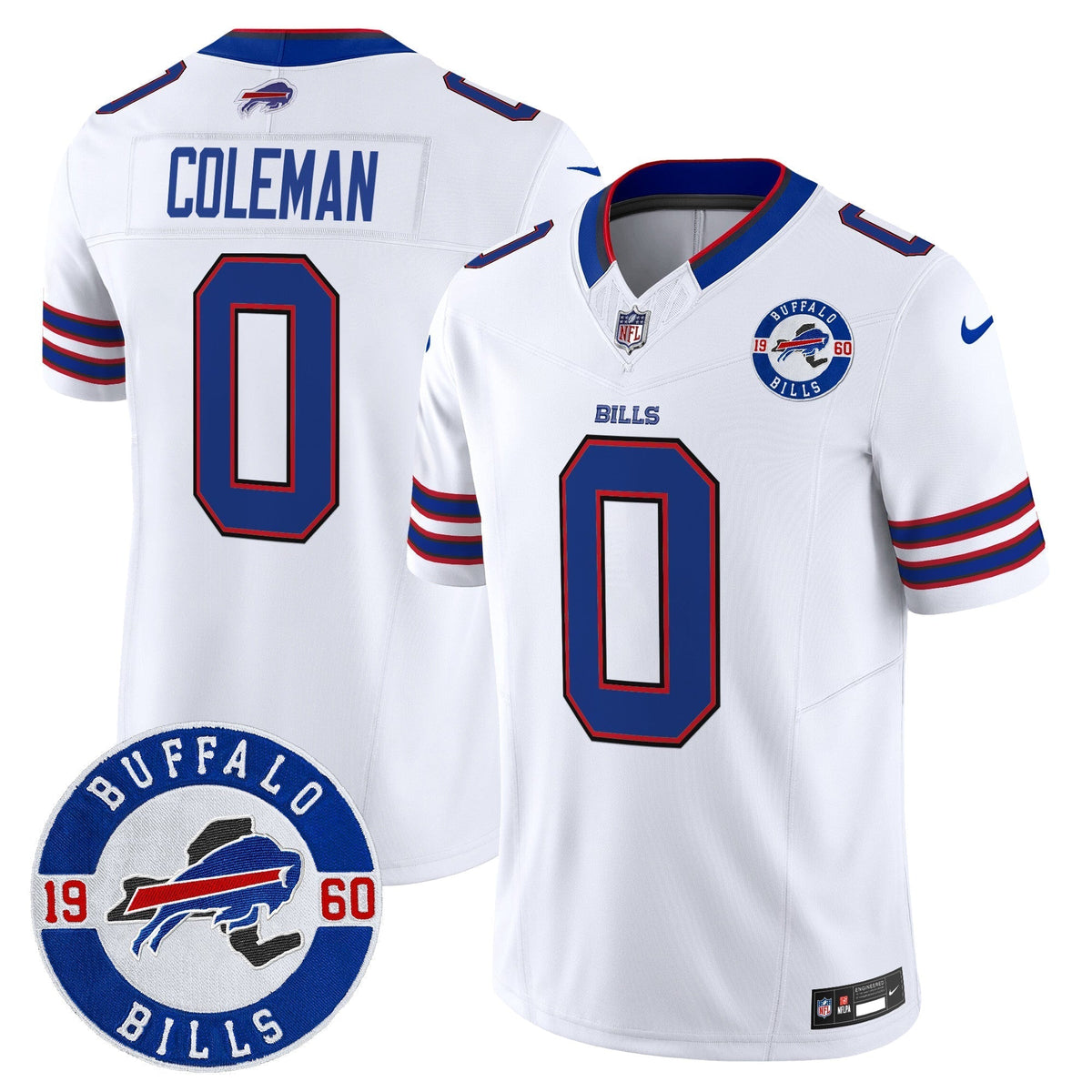 Men's Buffalo Bills 2024 Vapor Limited Jersey - Est. 1960 Patch - All Stitched