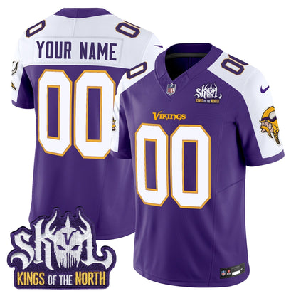 MIN King Of The North Patch Throwback Vapor Limited Custom Jersey V2 - Stitched