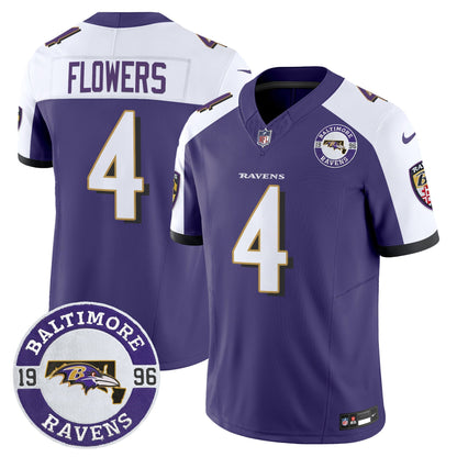 Men's Ravens 2024 Vapor Limited Jersey - Est. 1996 Patch - All Stitched