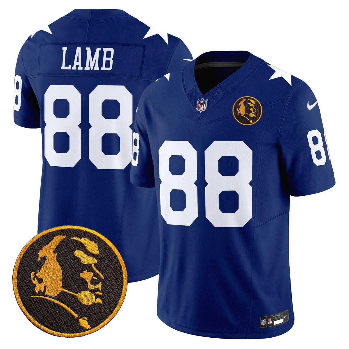 Men's Cowboys Texas & John Madden Patch Vapor Limited Jersey V2 - All Stitched