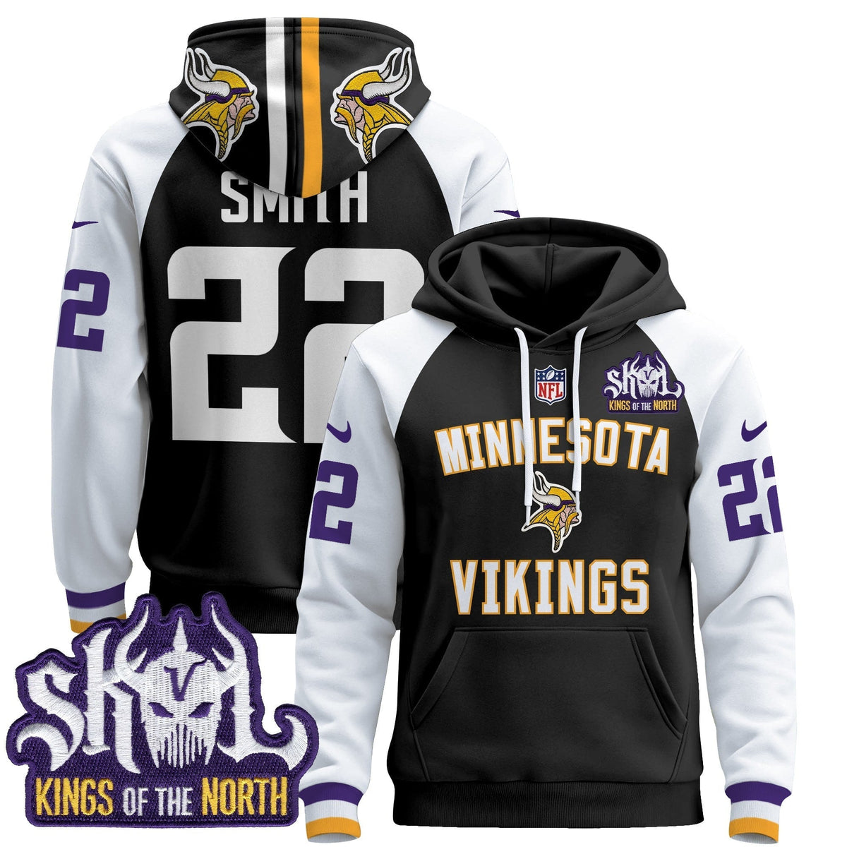 Men's Minnesota Vikings 2024 Pullover Hoodie V4 - All Stitched
