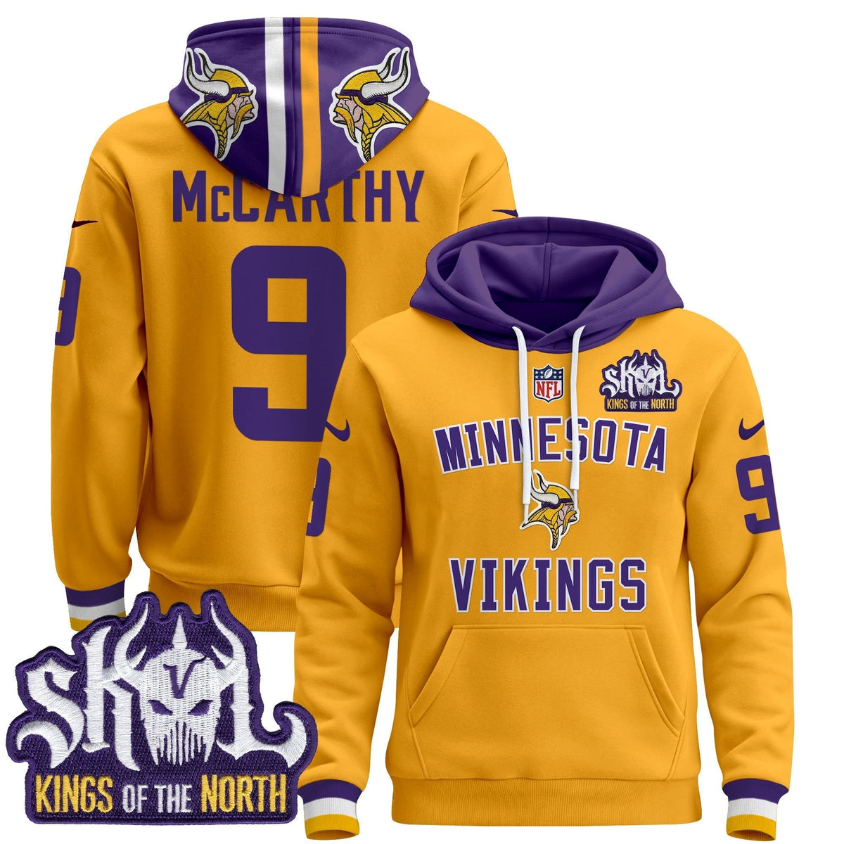 Men's Minnesota Vikings 2024 Pullover Hoodie V4 - All Stitched