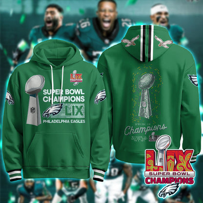 PHI Super Bowl LIX Champions Hoodie - Printed