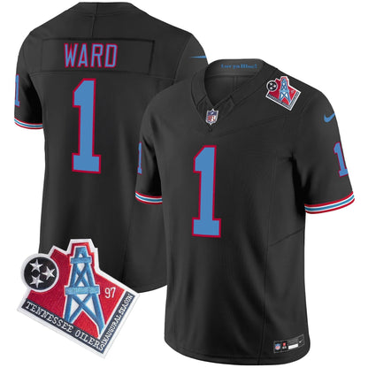 Men's Titans 1997 Throwback Vapor Limited Jersey - All Stitched