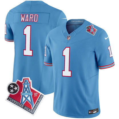 Men's Titans 1997 Throwback Vapor Limited Jersey - All Stitched