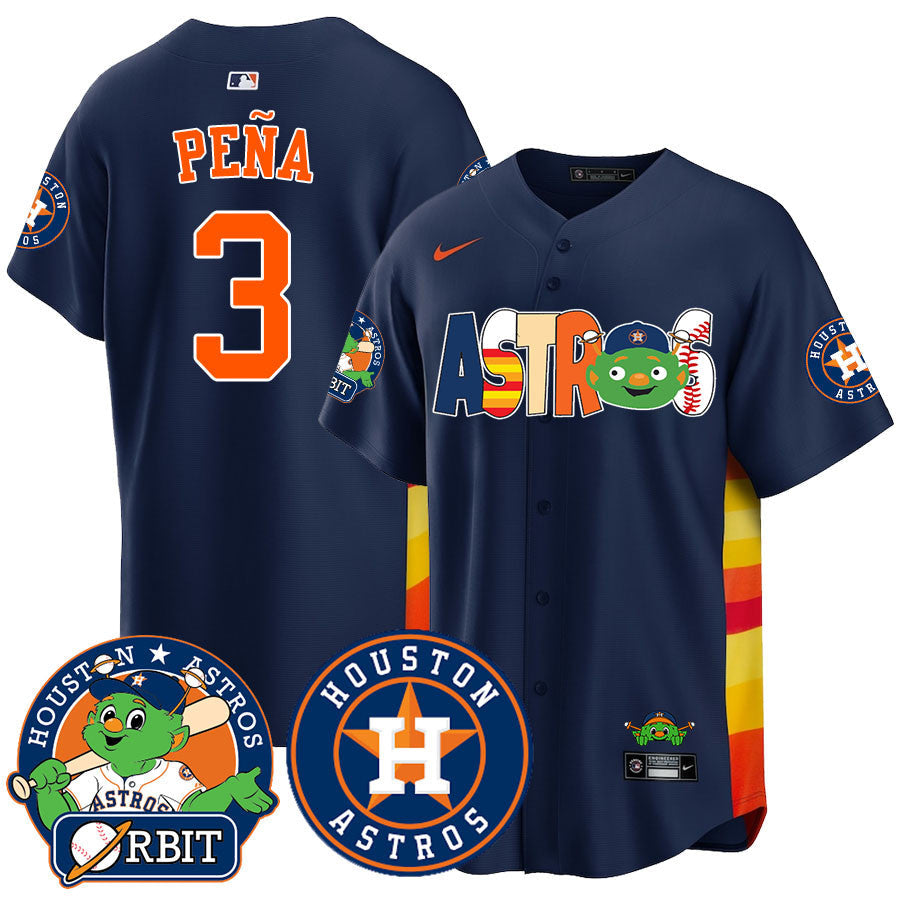 Men's Houston Astros Orbit Vapor Premier Jersey - All Stitched