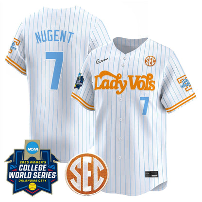 Men's Size - Tennessee Volunteers Softball 2025 World Series (WCWS) Vapor Premier Limited Jersey - All Stitched