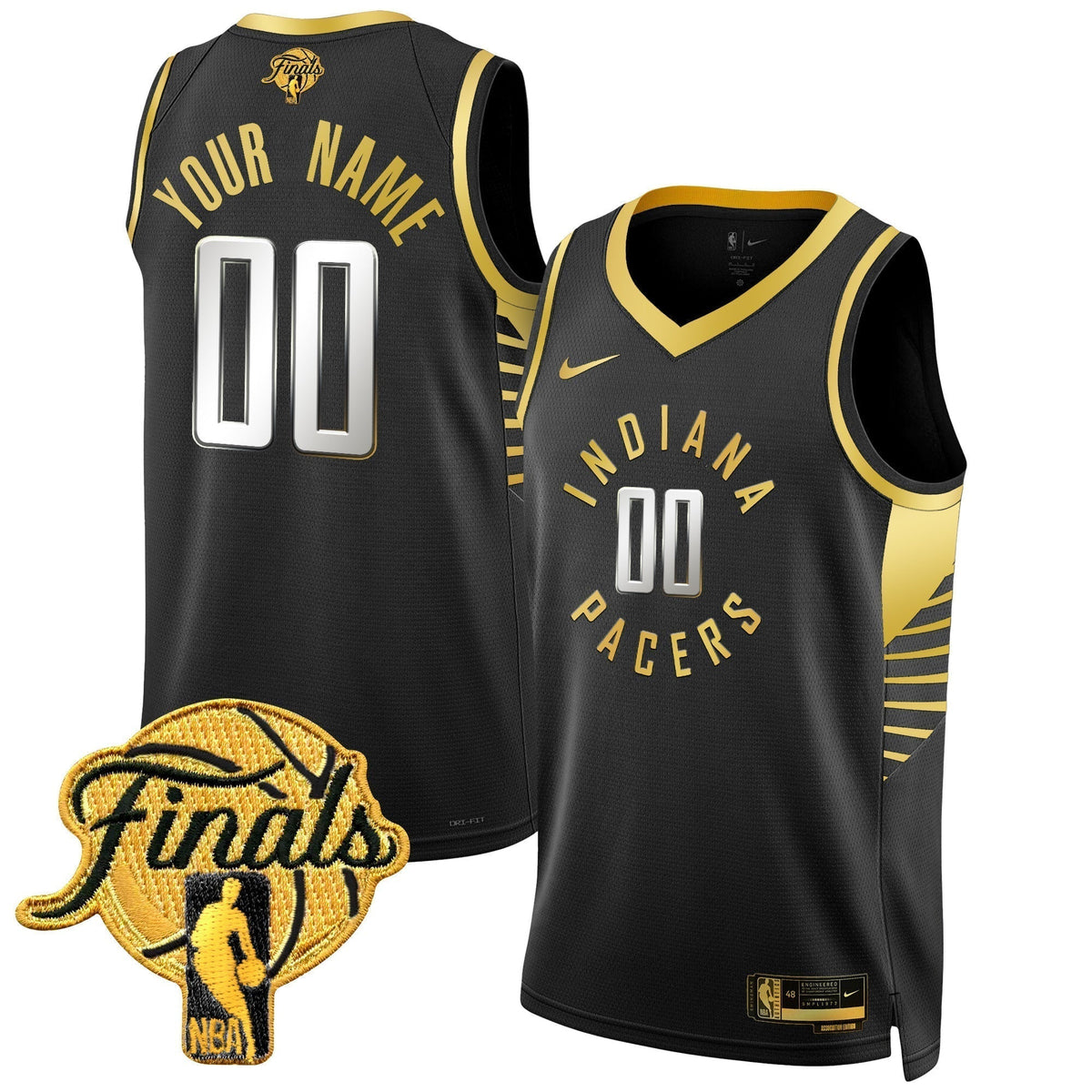 Indiana Pacers 2025 Finals Swingman Custom Jersey - All Stitched