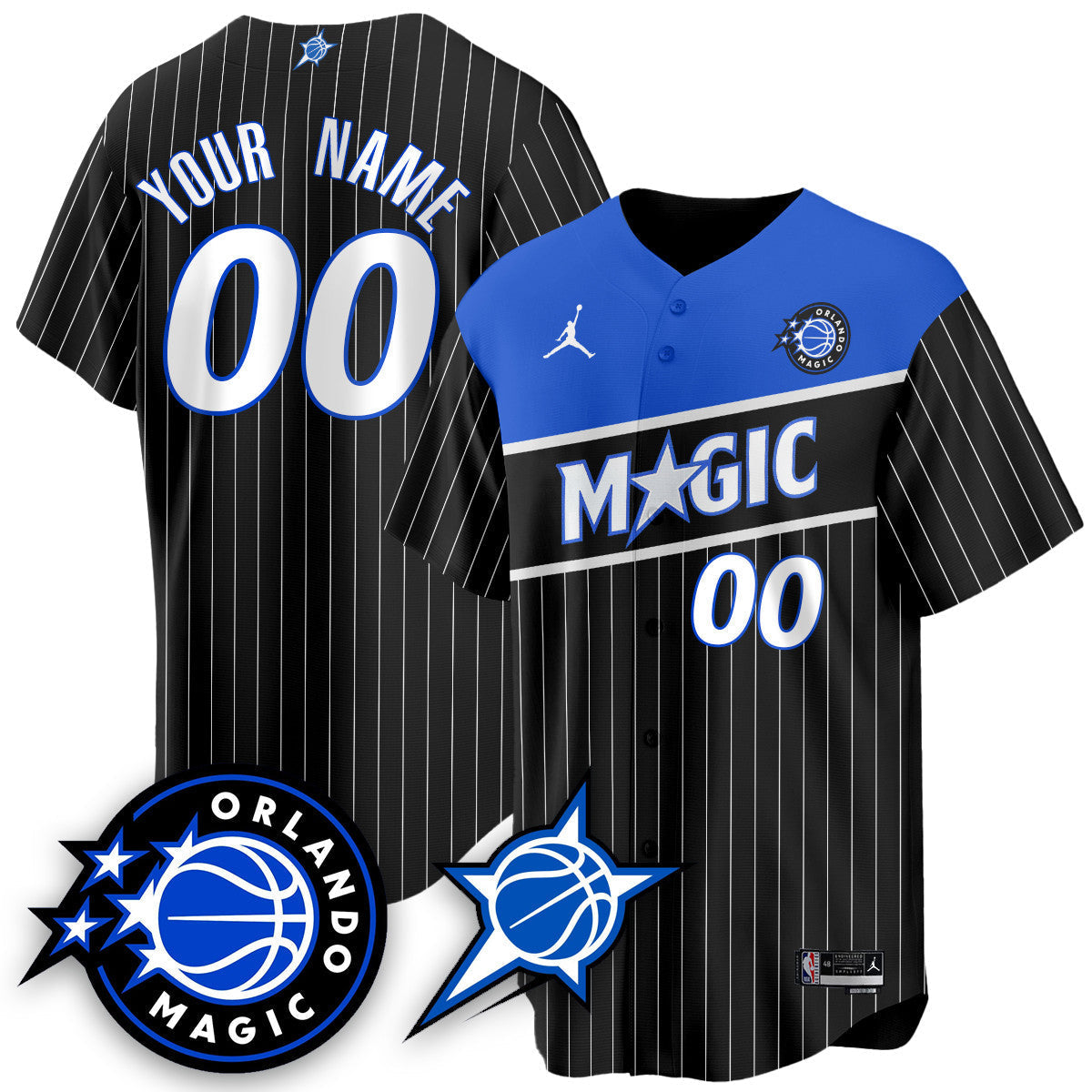Men's Orlando Magic New Generation of Magic Baseball Jersey - All Stitched