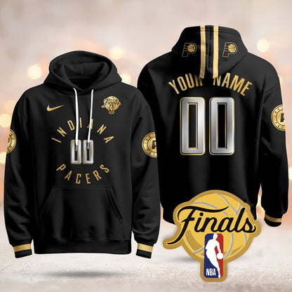 Indiana Pacers Custom Hoodie - Final Patch - All Stitched