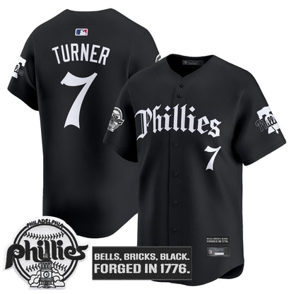 Men's Philadelphia Phillies 'Gothic Liberty Edition' Vapor Premier Limited Jersey - All Stitched