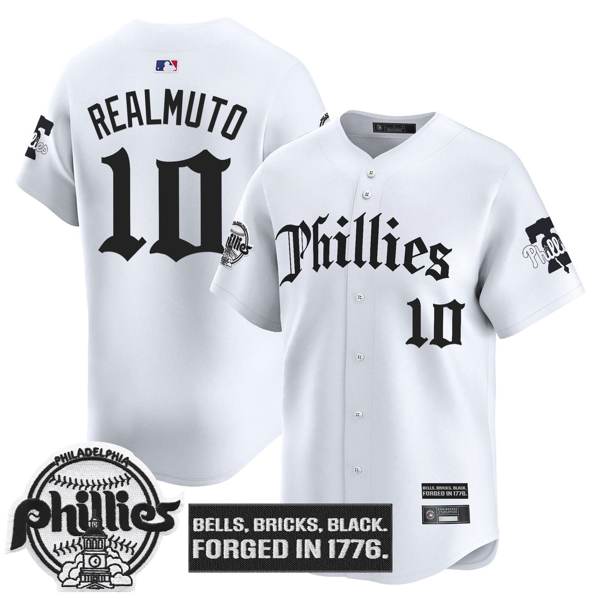 Men's Philadelphia Phillies 'Gothic Liberty Edition' Vapor Premier Limited Jersey - All Stitched