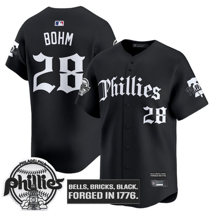 Men's Philadelphia Phillies 'Gothic Liberty Edition' Vapor Premier Limited Jersey - All Stitched