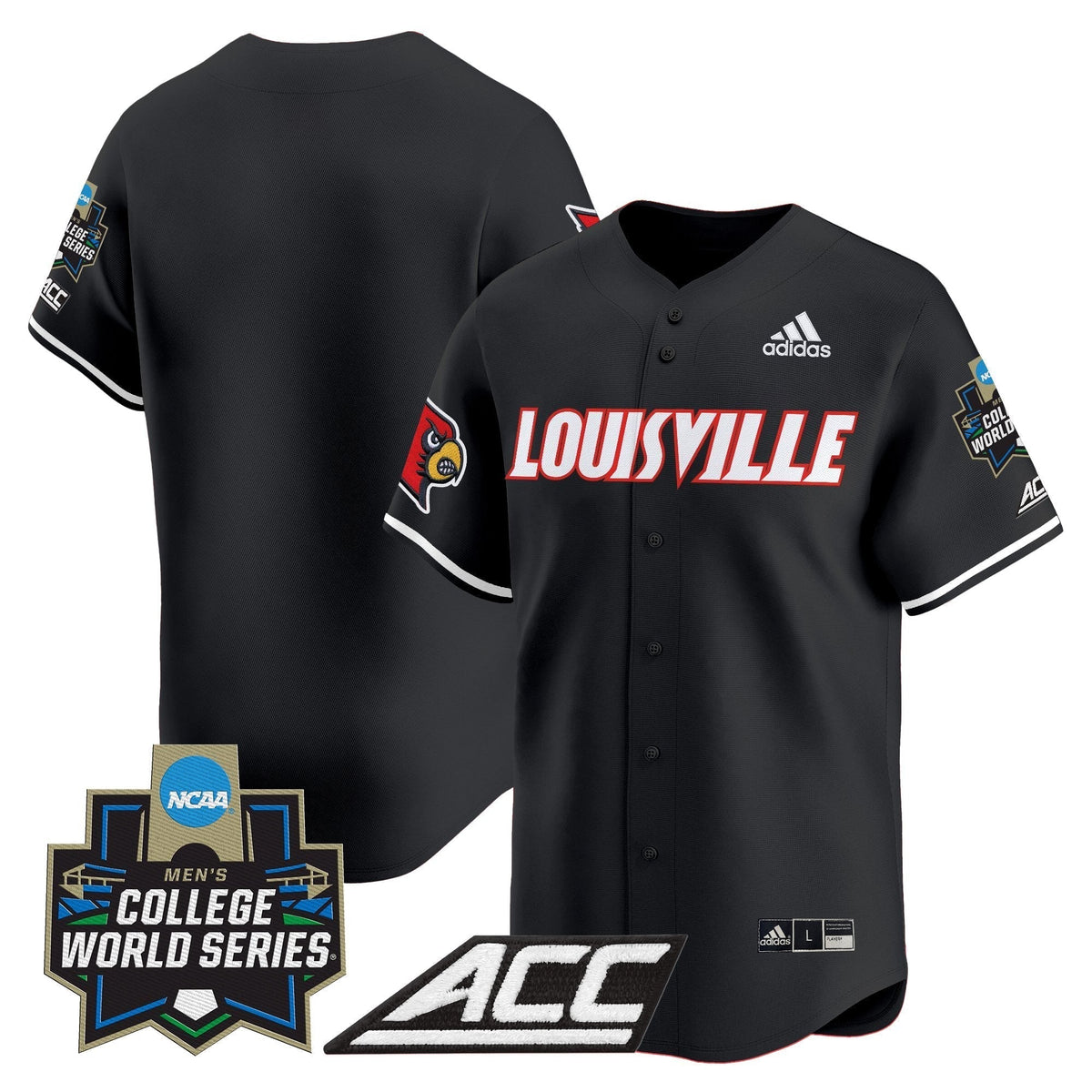 Men's Louisville Cardinals 2025 World Series Vapor Premier Limited Jersey - All Stitched