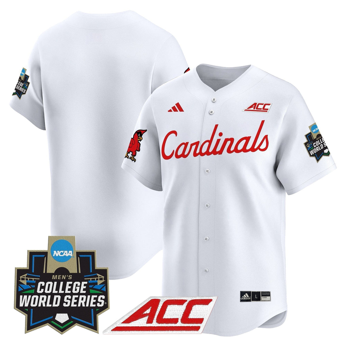 Men's Louisville Cardinals 2025 World Series Vapor Premier Limited Jersey - All Stitched