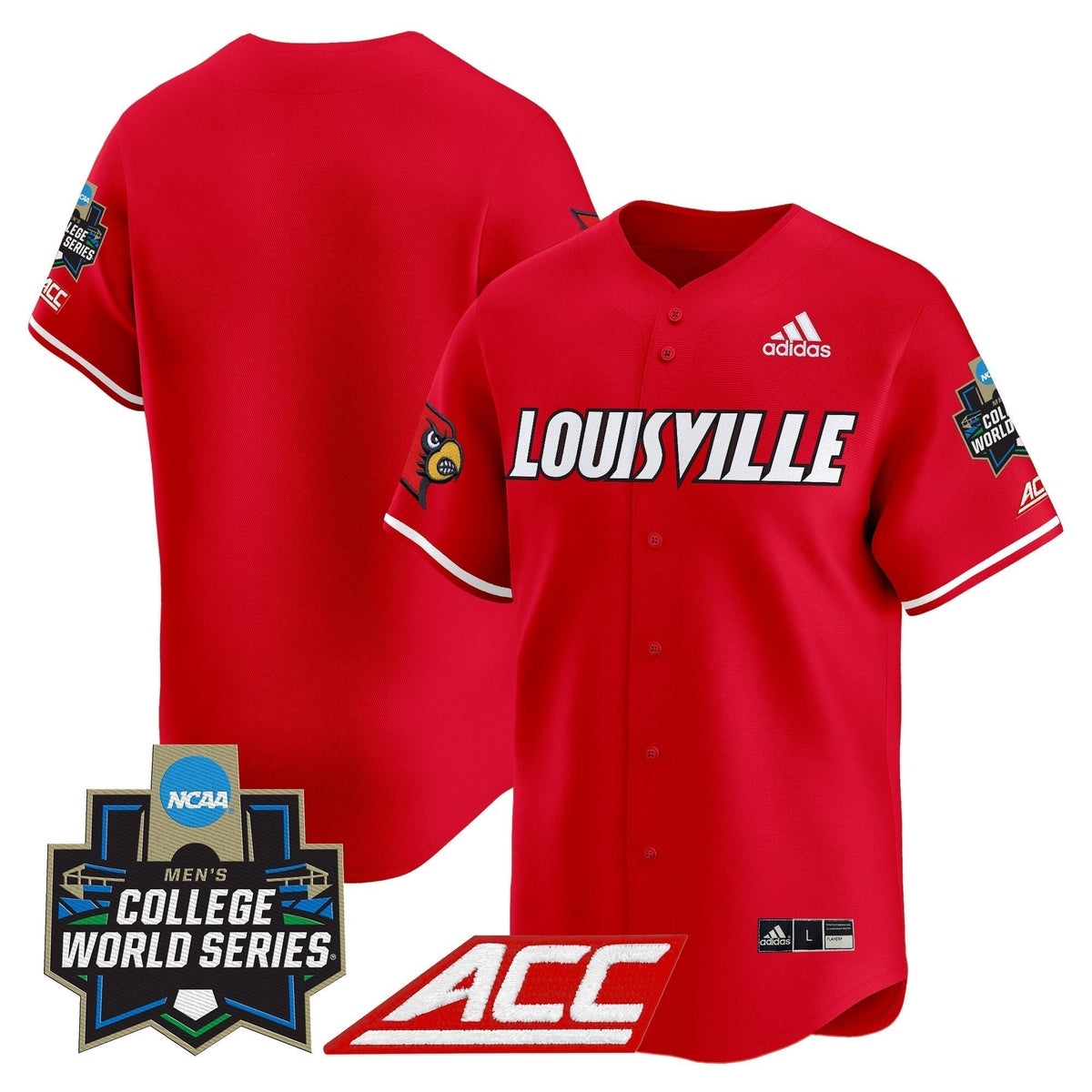 Men's Louisville Cardinals 2025 World Series Vapor Premier Limited Jersey - All Stitched