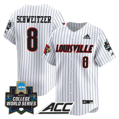 Men's Louisville Cardinals 2025 World Series Vapor Premier Limited Jersey - All Stitched