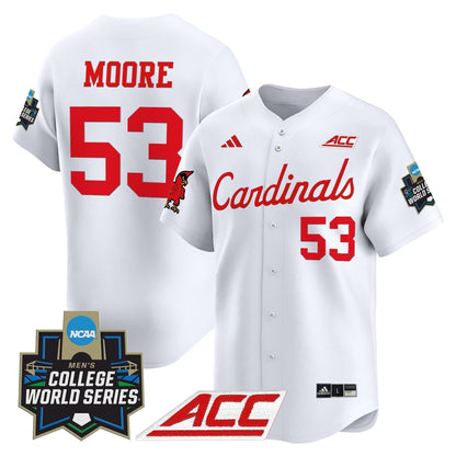 Men's Louisville Cardinals 2025 World Series Vapor Premier Limited Jersey - All Stitched
