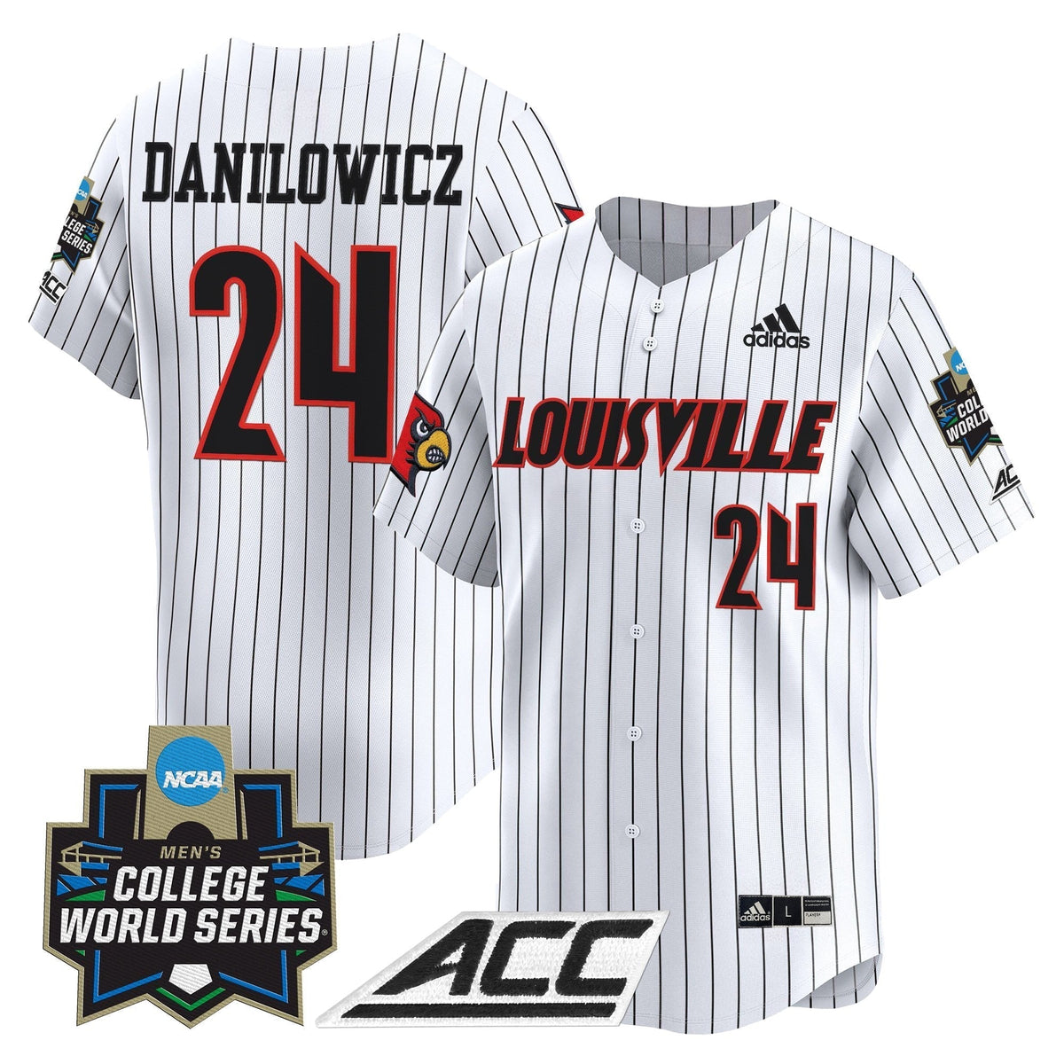 Men's Louisville Cardinals 2025 World Series Vapor Premier Limited Jersey - All Stitched