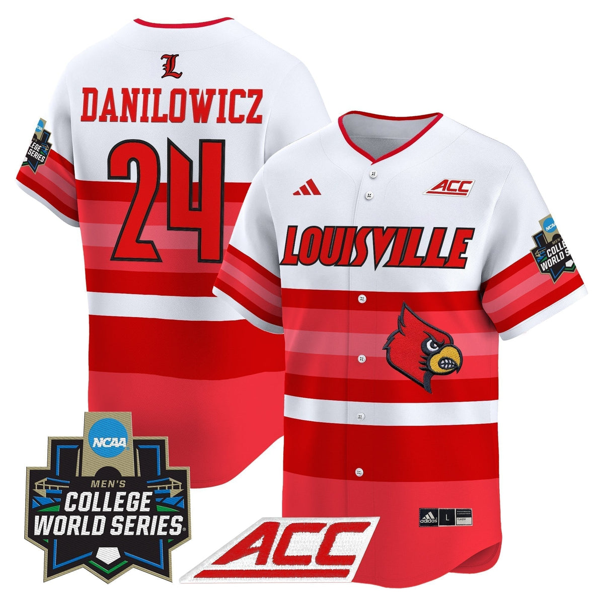 Men's Louisville Cardinals 2025 World Series Vapor Premier Limited Jersey - All Stitched