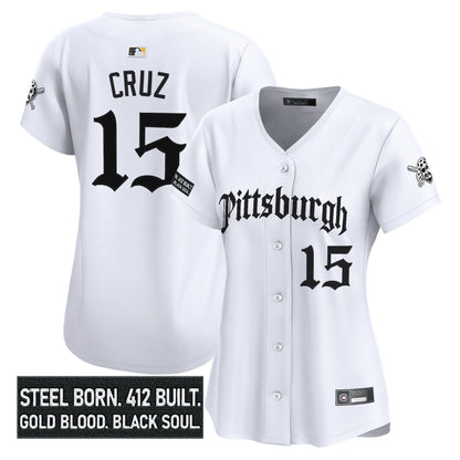 Women's Pittsburgh Pirates 'Gothic Steel City Edition' Vapor Premier Limited Jersey - All Stitched