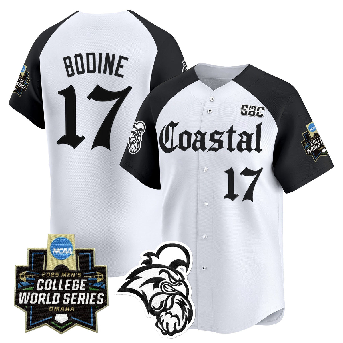 Men's Coastal Carolina Chanticleers 2025 World Series 'Gothic Coastline Edition' Vapor Premier Limited Jersey - All Stitched