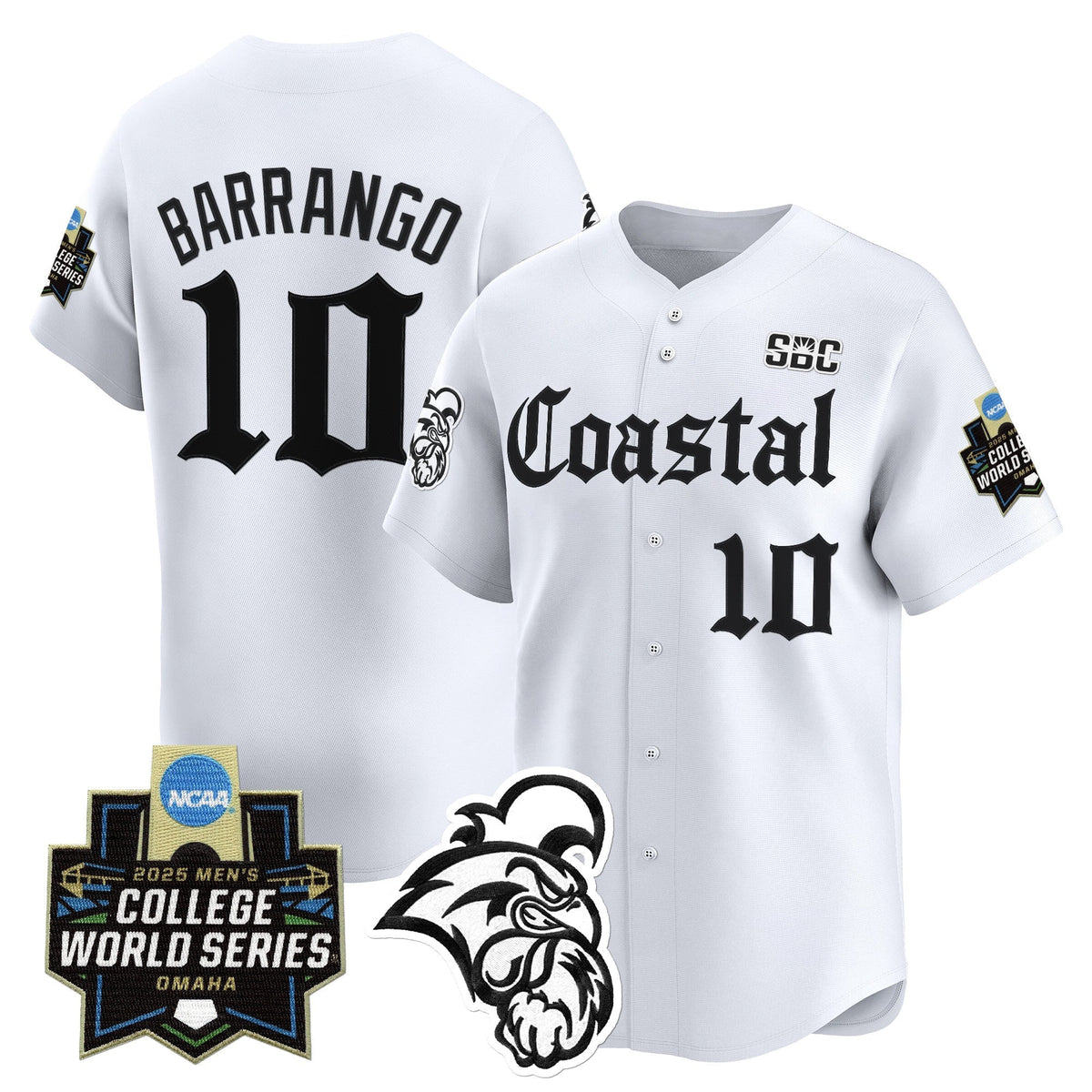 Men's Coastal Carolina Chanticleers 2025 World Series 'Gothic Coastline Edition' Vapor Premier Limited Jersey - All Stitched