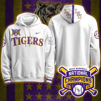 LSU 2025 World Series Champions Limited Hoodie - Stitched