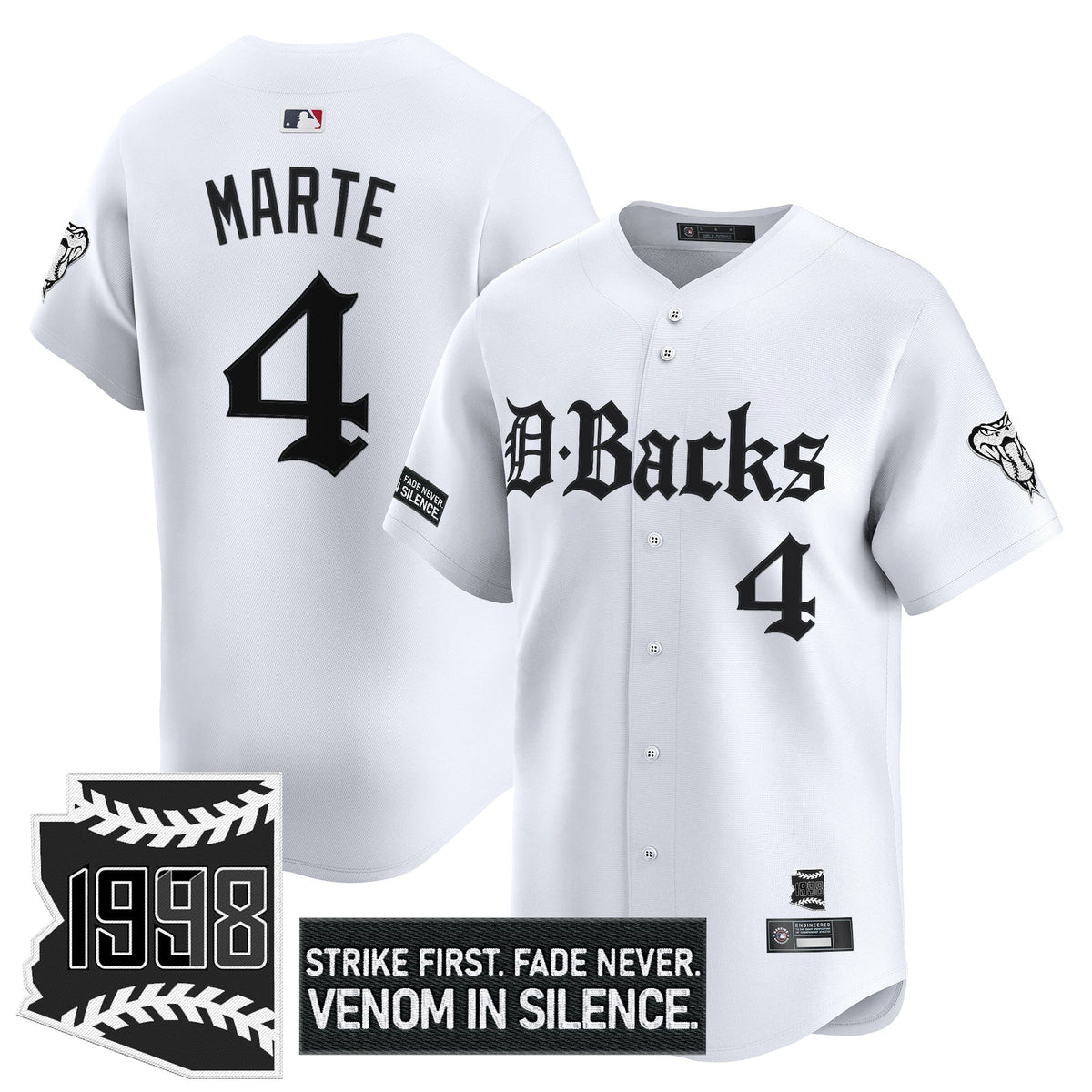 Men's Arizona Diamondbacks 'Gothic Desert Fang Edition' Vapor Premier Limited Jersey V2 - All Stitched