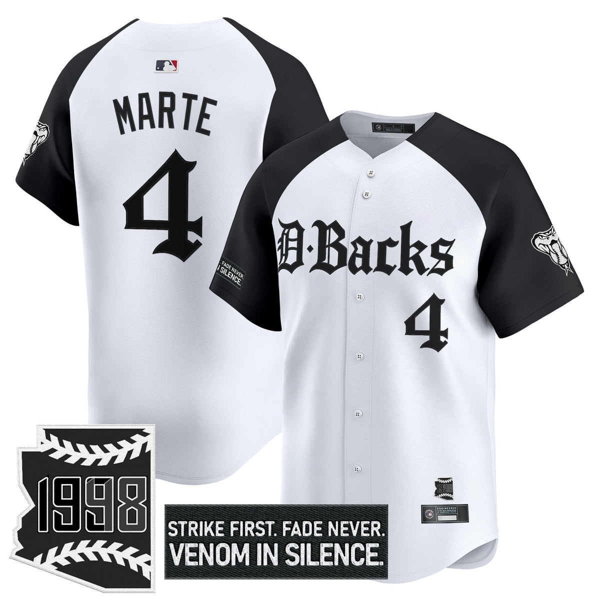 Men's Arizona Diamondbacks 'Gothic Desert Fang Edition' Vapor Premier Limited Jersey V2 - All Stitched