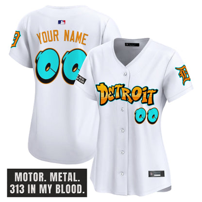 Detroit Tigers 'Graffiti Motor City Edition' Vapor Premier Limited Custom Jersey - All Stitched