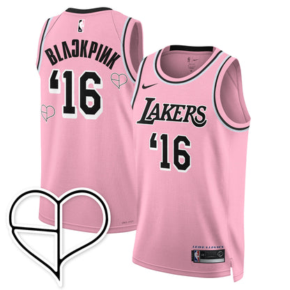 Men's Los Angeles Lakers BLΛƆKPIИK 2025 Limited Jersey - All Stitched