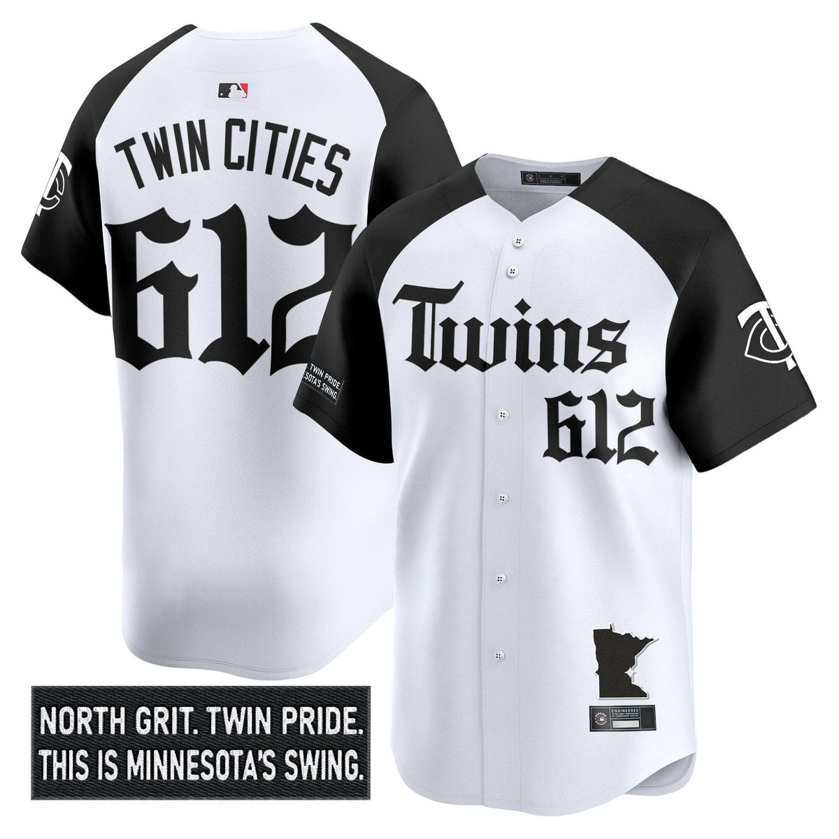 Men's Minnesota Twins 'Gothic North Edition' Vapor Premier Limited Jersey V2 - All Stitched