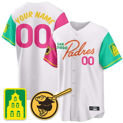 San Diego Padres City Connect City Concept Custom Jersey - All Stitched