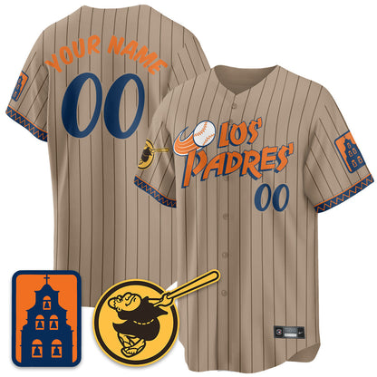 San Diego Padres City Connect City Concept Custom Jersey - All Stitched