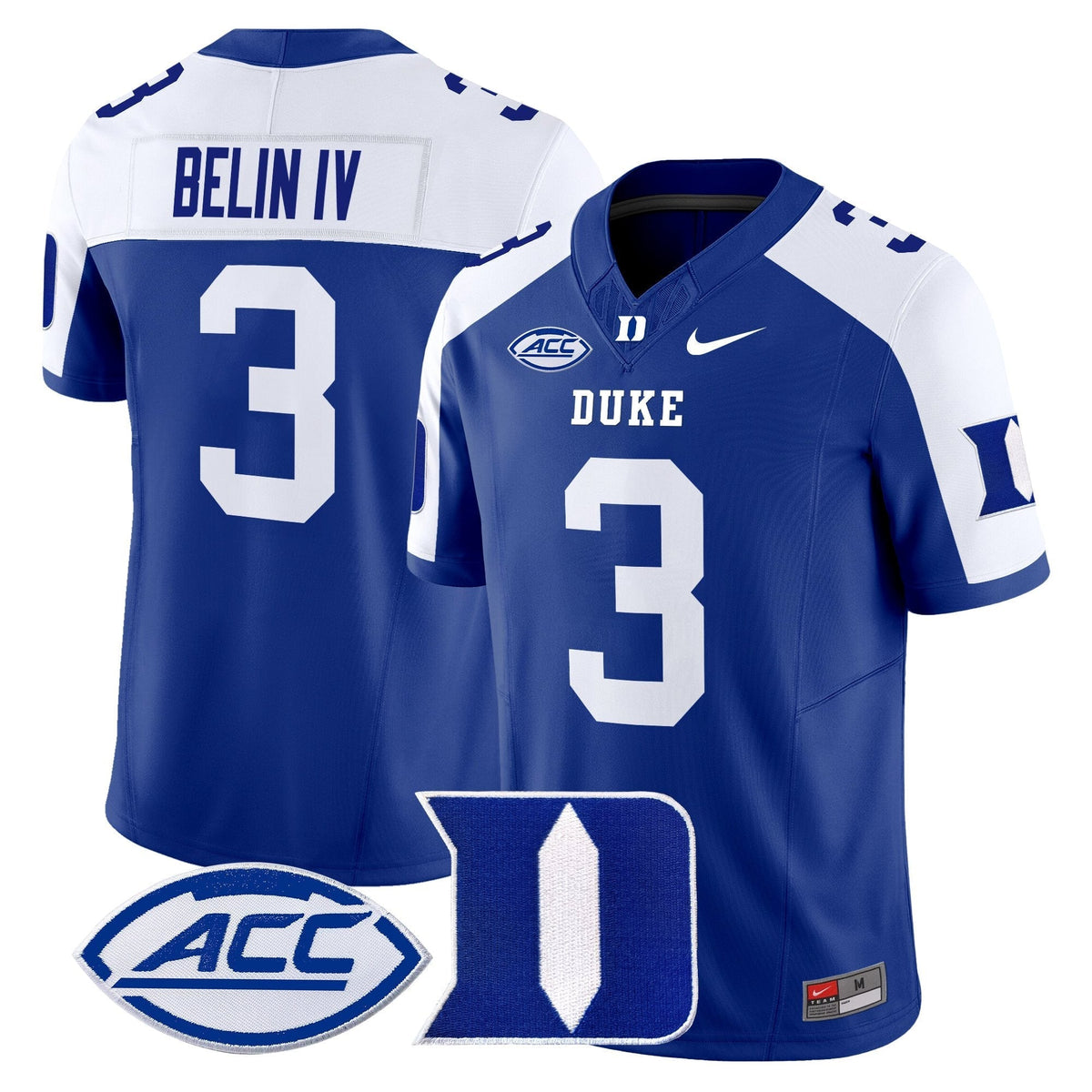 Men's Duke Blue Devils 2025 Vapor Limited Jersey - All Stitched