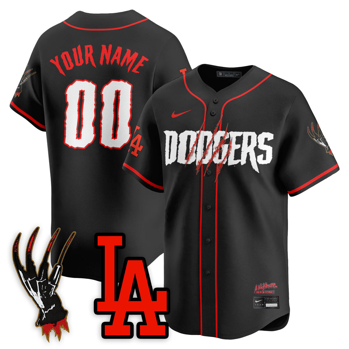 LAD "A Nightmare on Elm Street" Custom Jersey - Stitched-NQD