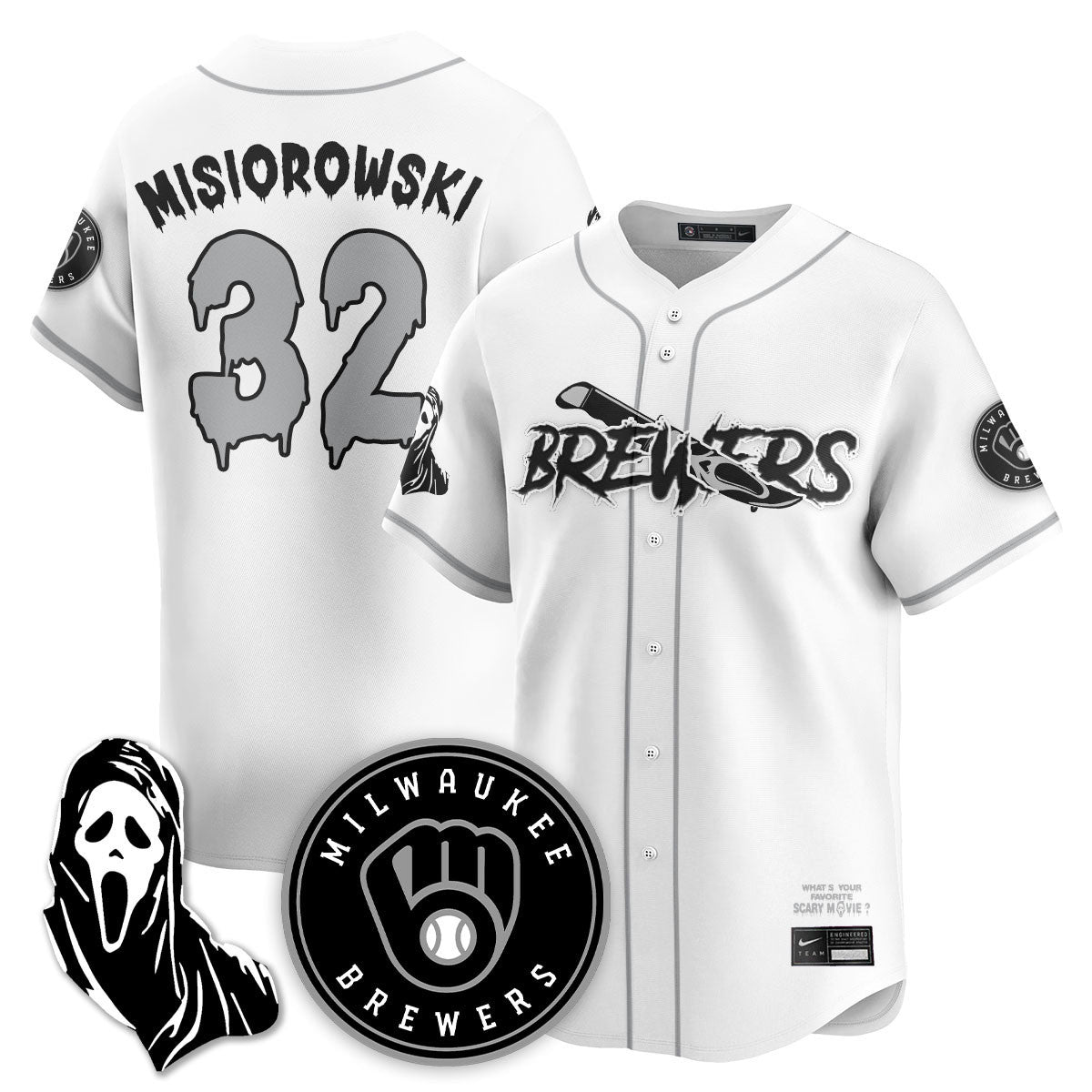MIL "Scream Ghostface" Jersey - Stitched