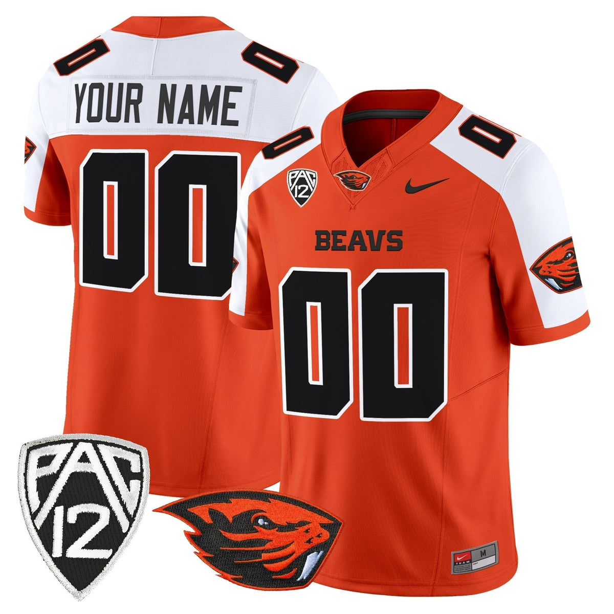 Oregon State Beavers 2025 Vapor Limited Custom Jersey - All Stitched